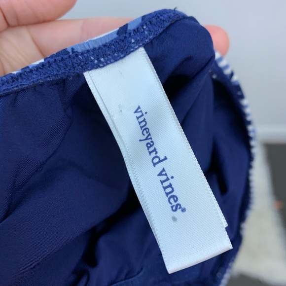 Vineyard Vines Blue and White One Piece Swimsuit - Picture 8 of 8
